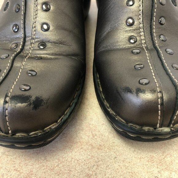 Josef Seibel Metallic Bronze Leather Mule Clogs Size 39 (8.5 US) - Picture 11 of 11